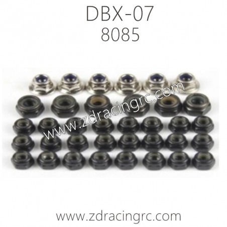 ZD RACING DBX-07 Parts 8085 Hex nuts M3 Hex Nut 24pcs