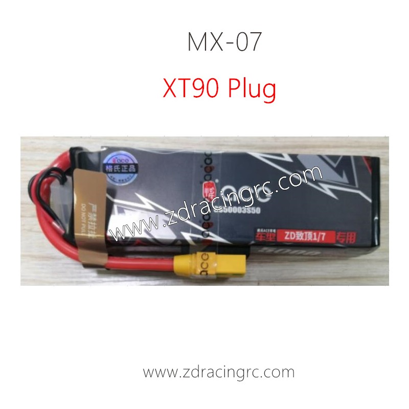 ZD RACING MX07 11.1V 5000mah Li-po Battery XT90 plug 8606-02