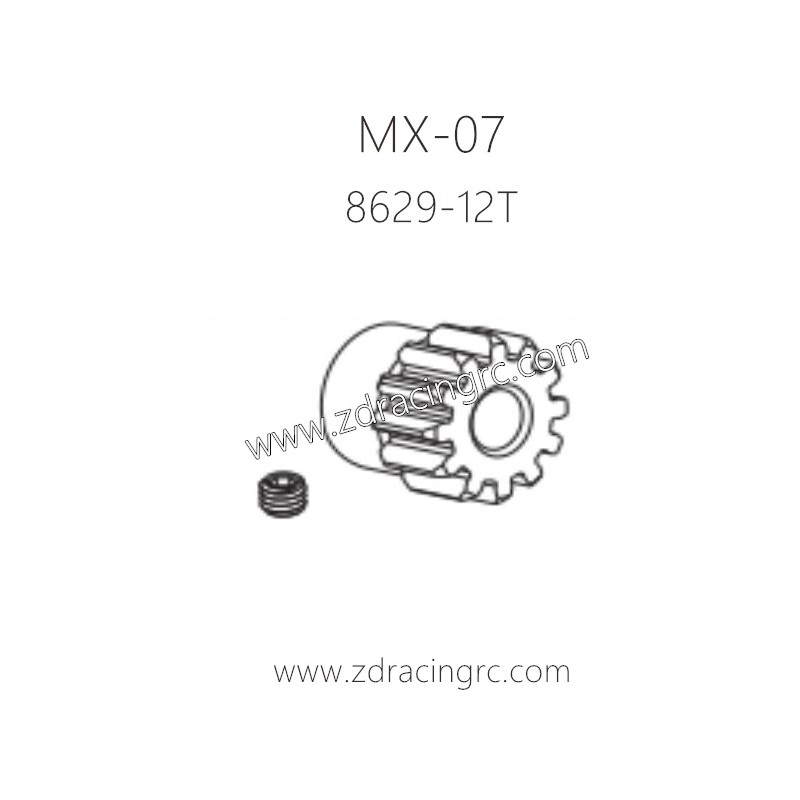 ZD RACING MX07 Motor Gear 12T 8629