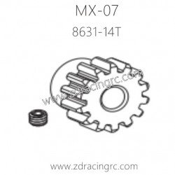 ZD RACING MX07 Motor Gear 14T 8631