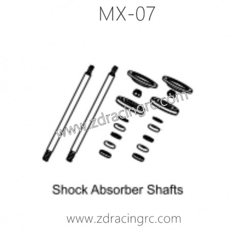 ZD RACING MX07 Parts 8703 Shock Absorbers Shafts