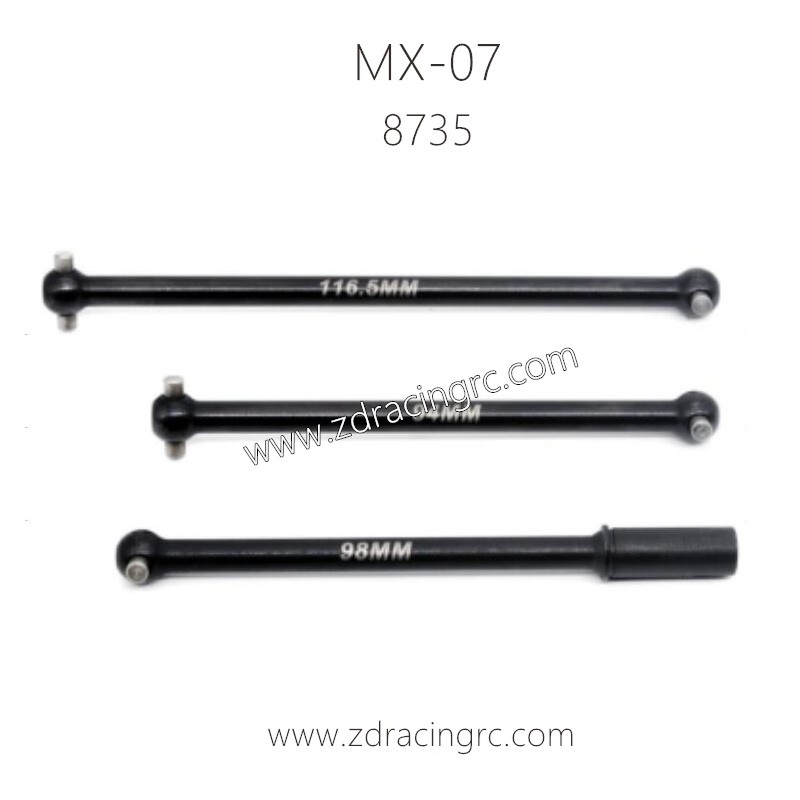 ZD RACING MX07 RC Car Parts 8735 Center Drive Shaft