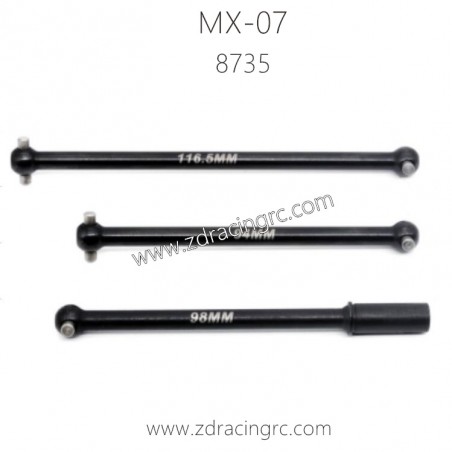 ZD RACING MX07 RC Car Parts 8735 Center Drive Shaft