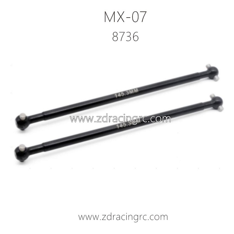 ZD RACING MX07 RC Car Parts 8736-Rear Drive Shaft (145.3mm)