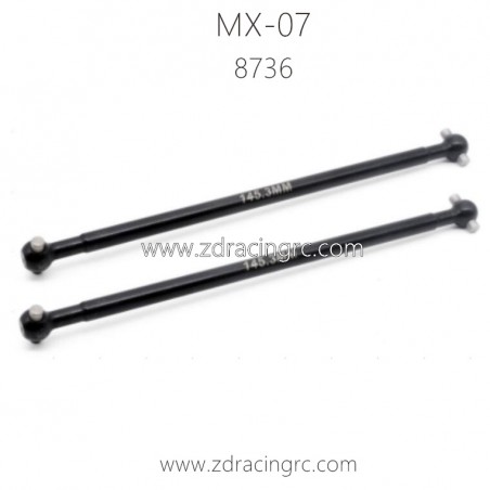 ZD RACING MX07 RC Car Parts 8736-Rear Drive Shaft (145.3mm)
