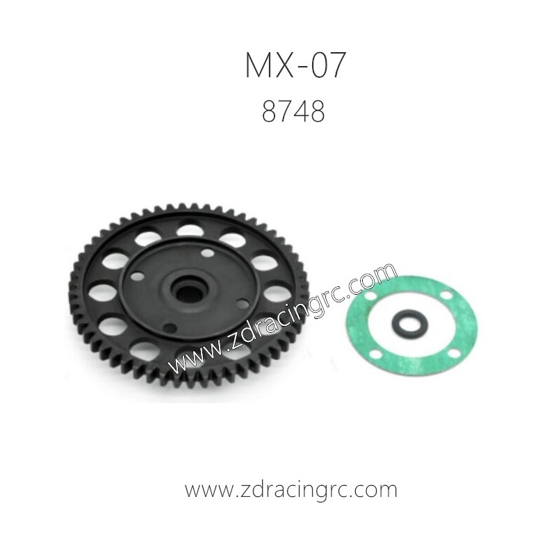 ZD RACING MX07 Parts 8748 Center Diff Spur Gear 55T