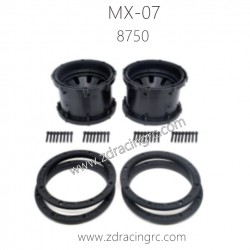 ZD RACING MX07 Parts 8750 Wheel Black
