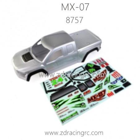 ZD RACING MX07 RC Truck Parts 8757 8758 Car Body