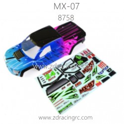 ZD RACING MX07 RC Truck Parts 8757 8758 Car Body and sticker