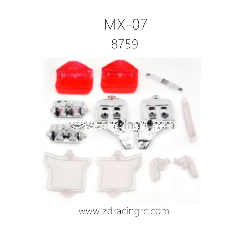 ZD RACING MX07 RC Truck Parts 8759 Light holder Set