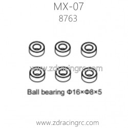 ZD RACING MX07 Brushless RC Car Parts 8763 Ball bearing 16X8X5