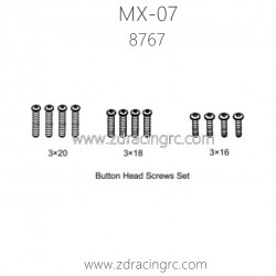 ZD RACING MX07 Brushless RC Car Parts 8767 Button Head Screws Set