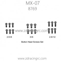 ZD RACING MX07 RC Car Parts 8769 Button Head Screws Set