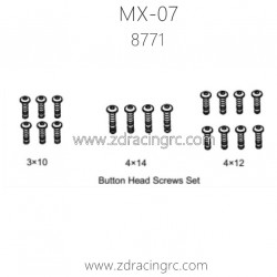 ZD RACING MX07 RC Car Parts 8771 Button Head Screws Set