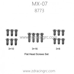 ZD RACING MX07 RC Car Parts 8773 Flat Head Screws Set