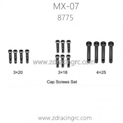 ZD RACING MX07 RC Car Parts 8775 Cap Screws Set