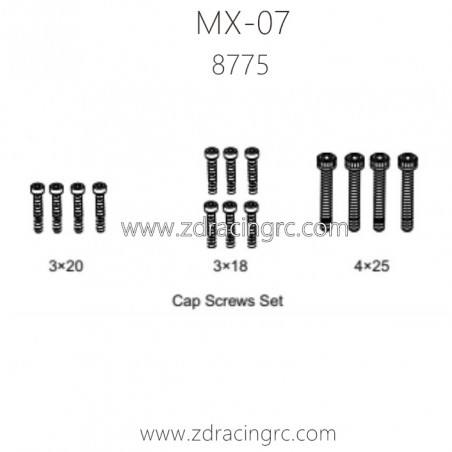 ZD RACING MX07 RC Car Parts 8775 Cap Screws Set