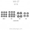 ZD RACING MX07 RC Car Parts 8778 Lock Nut Set