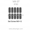 ZD RACING MX07 RC Car Parts 8780 Screw set M5X12