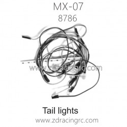 ZD RACING MX07 Parts 8786 Tail Lights