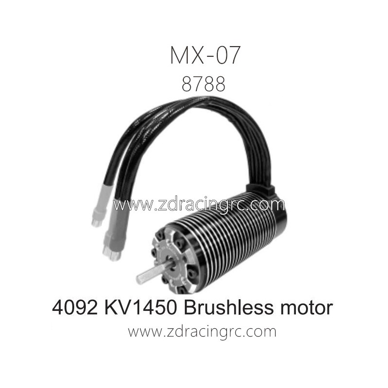 ZD RACING MX07 RC Car Parts 8788 4092 KV1450 Brushless Motor
