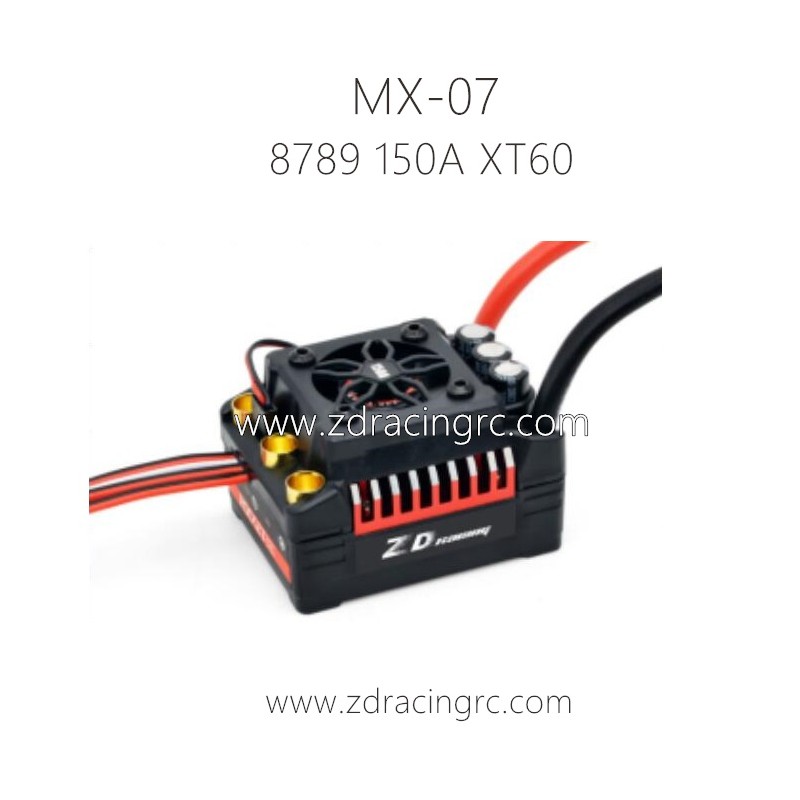 ZD RACING MX07 RC Car Parts 8789 150A Brushless ESC XT60