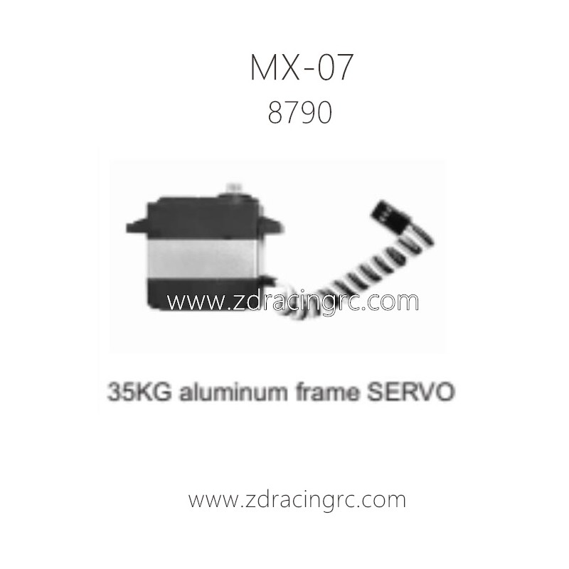 ZD RACING MX07 RC Car Parts 8790 Aluminum Frame Servo
