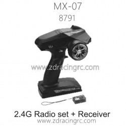 ZD RACING MX07 RC Car Parts 8791 2.4G Radio set and Receiver