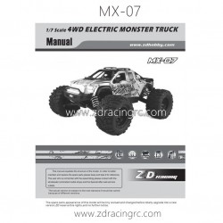 ZD RACING MX07 RC Car PDF Manual