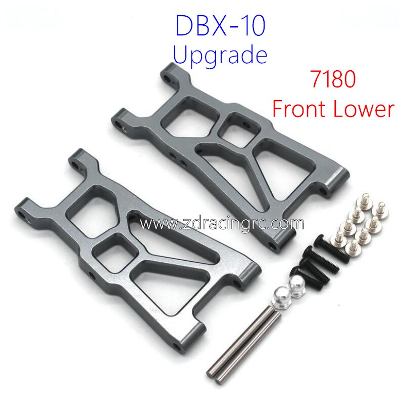 ZD RACING DBX 10 1/10 RC Truck Upgrade 7180 Front Lower Swing Arm Grey