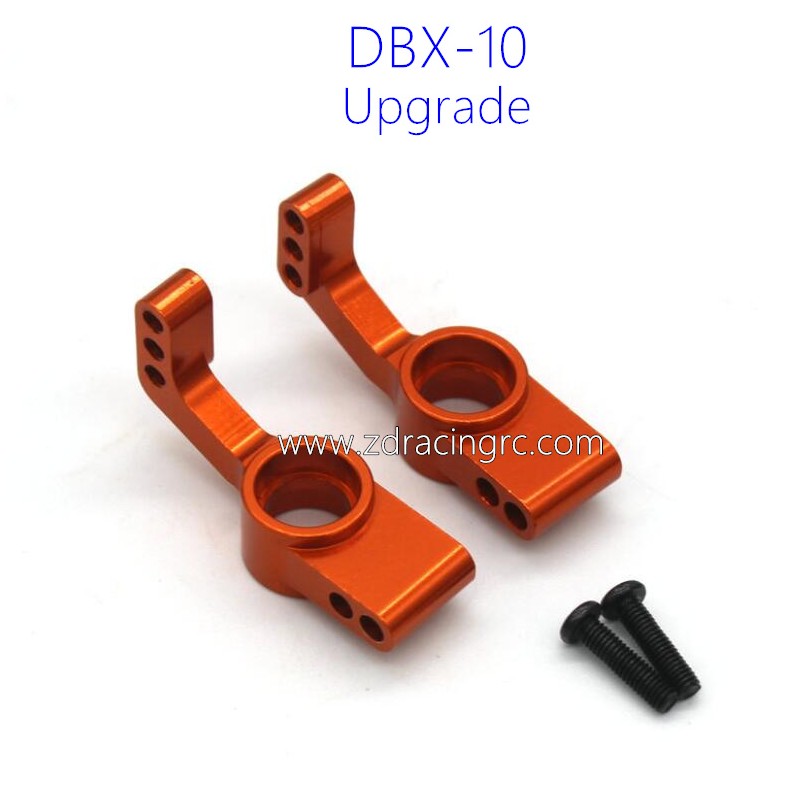 ZD RACING DBX 10 1/10 RC Truck 7183 Upgrade Rear Wheel Cups Orange