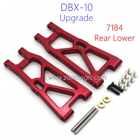 ZD RACING DBX 10 1/10 RC Truck 7184 Upgrade Rear Lower Swing Arm Red