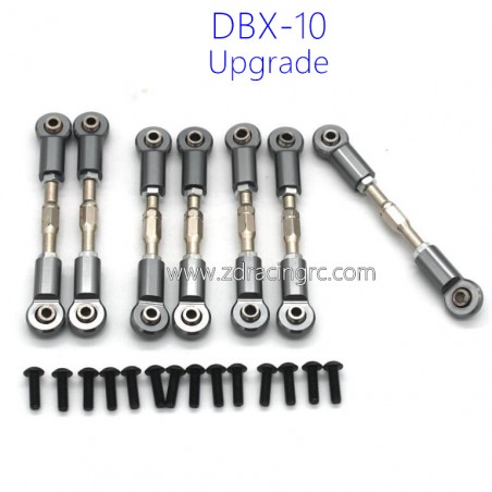 ZD RACING DBX 10 1/10 Upgrades Metal Connect Rod Grey
