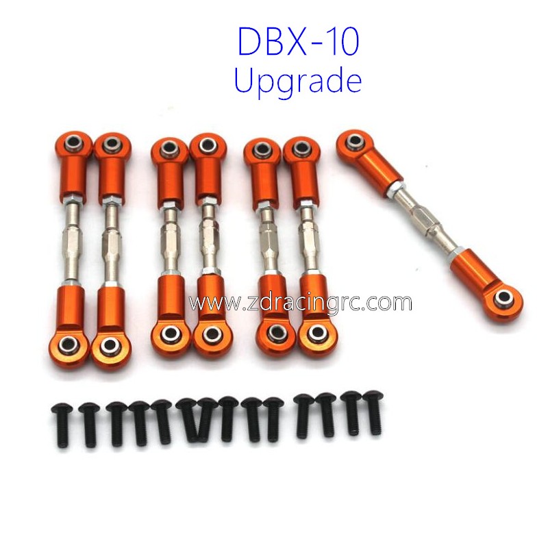 ZD RACING DBX 10 Upgrades Metal Connect Rod orange