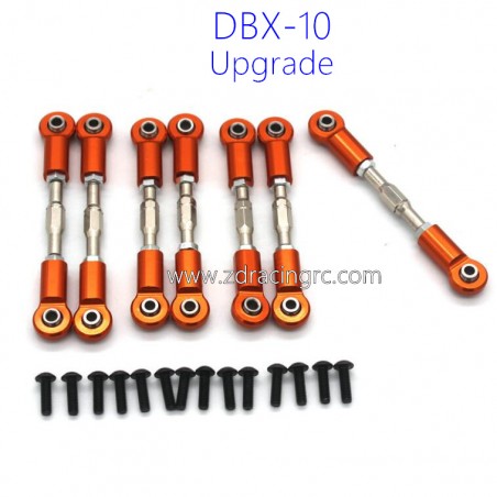 ZD RACING DBX 10 Upgrades Metal Connect Rod orange