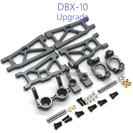 ZD RACING DBX 10 1/10 Upgrades Metal Kit Grey