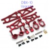 ZD RACING DBX 10 1/10 Upgrades Metal Kit Red