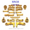 MN38 RC Car Upgrade Parts Metal Kit, MN-RC MN-38 Parts