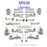 MN38 RC Car Upgrade Parts Metal Kit, MN-RC MN-38