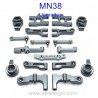 MN38 RC Car Upgrade Parts Metal Kit, MN-38 Parts