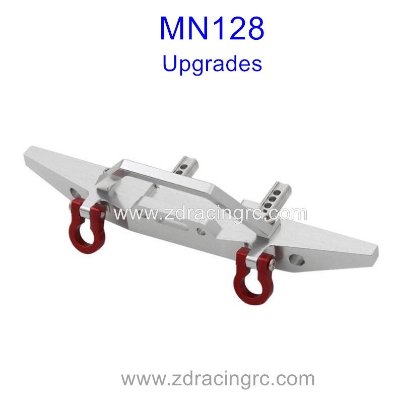 MN MODEL MN128 RC Crawler Upgrade Parts Front Protector Silver