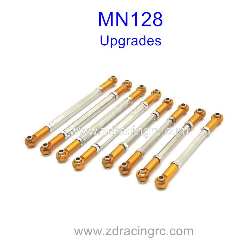 MN MODEL MN128 1/12 Upgrade Parts Connect Rods Gold