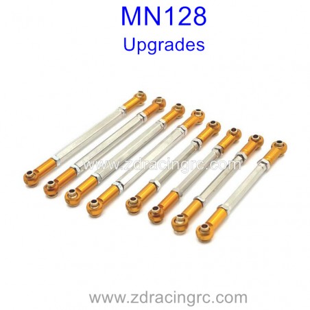 MN MODEL MN128 1/12 Upgrade Parts Connect Rods Gold MN MODEL MN128 1/12 Upgrade Parts Connect Rods Gold