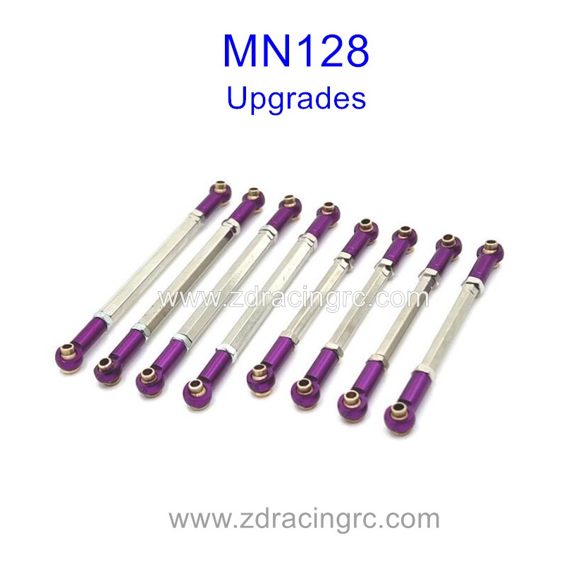 MN MODEL MN128 1/12 Upgrade Parts Connect Rods Purple