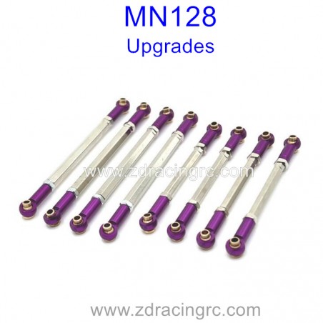 MN MODEL MN128 1/12 Upgrade Parts Connect Rods Purple