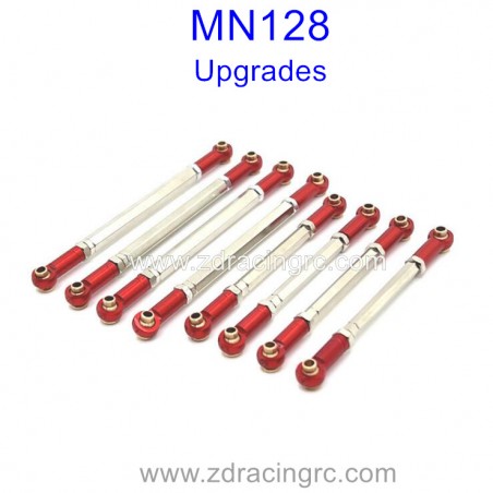 MN MODEL MN128 1/12 Upgrade Parts Connect Rods Red MN MODEL MN128 1/12 Upgrade Parts Connect Rods Red