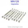 MN MODEL MN128 1/12 Upgrade Parts Connect Rods Silver