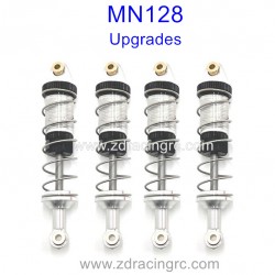 MN MODEL MN128 1/12 Upgrade Parts Oil Shock Silver