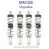 MN MODEL MN128 1/12 Upgrade Parts Oil Shock Silver