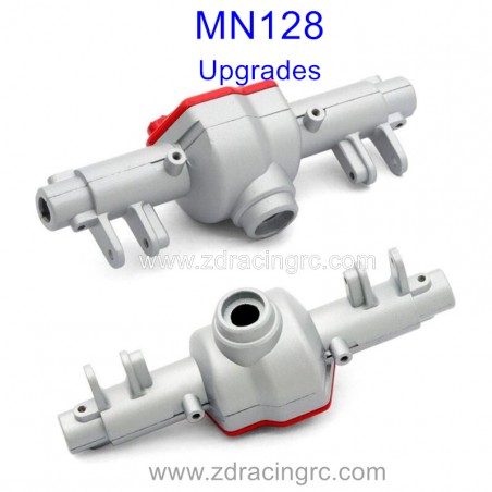 MN MODEL MN128 1/12 Upgrade Parts Front and Rear Metal Gearbox Cover Silver